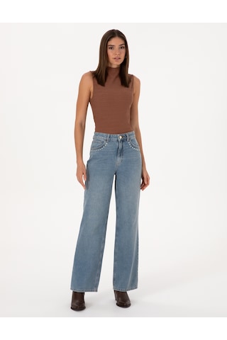 Pierre Cardin Kadın Mavi Pantolon Jean 50308443-vr036 Mavi