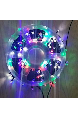 Renkli Vip Profesyonel 25 Metre Renkli Led Işık 220v Fişli Renkli Çok Renkli