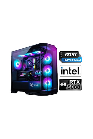 Xaser Velox X720 i9-14900KF 64 GB 2 TB M.2 NVMe SSD 16 GB RTX5080 Free Dos Masaüstü Oyuncu Bilgisayarı