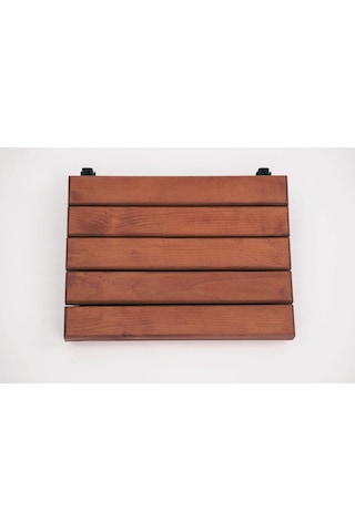 Rafadi Katlanır Ahşap Tabure Duş Taburesi Kapı Önü Doğal Ahşap Katlanır Banyo Oturağı Duş Oturağı Ahşap