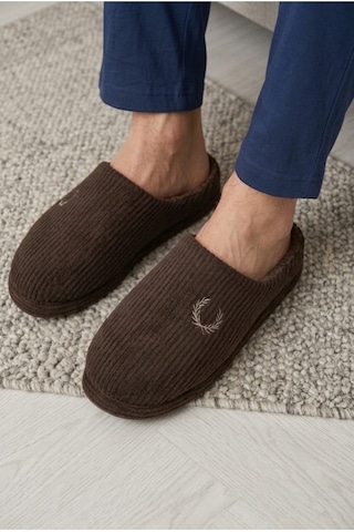 Relaxa Erkek Ev Terliği, Çeyiz Terliği Kışlık Terlik, Ses Yapmaz Yumuşak Hafif Taban Kahverengi
