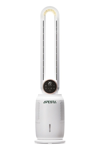Aura Su Buz Soğutmalı Dokunmatk Led Ekran Sağ Sol Salınımlı Uzaktan Kumandalı Kule Vantilatör