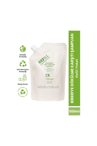 Biberiye Saç Dökülmesi Karşıtı Bakım Şampuan Refill Paket 500 ML