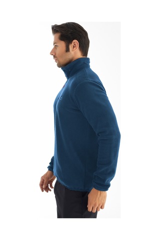 CROZWİSE POLAR YARIM FERMUARLI SWEAT TURKUAZ MAVİ Çok Renkli