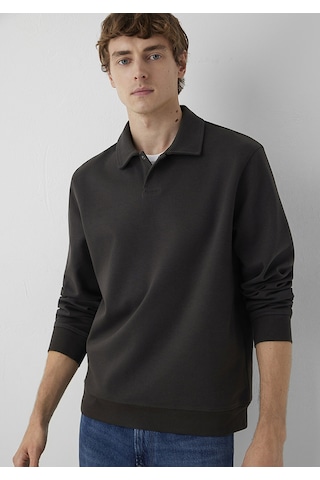 Mavi Polo Yaka Sweatshırt Espresso Kahverengi