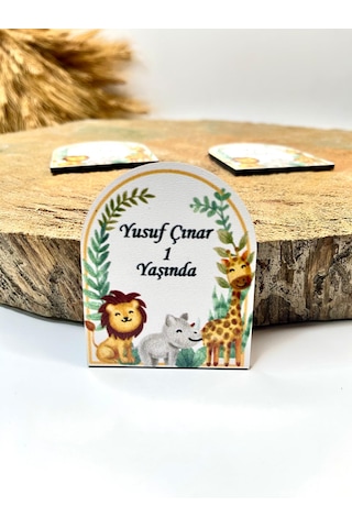 Mr. Home Hayvanlar Uv Baskılı Ahşap Magnet-1 Yaş Magneti