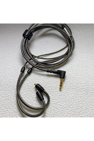 Ie900 Mmcx Arayüz Kulaklık Kablosu - Bükülmüş Fişli Yedek Ses Onarım Hattı