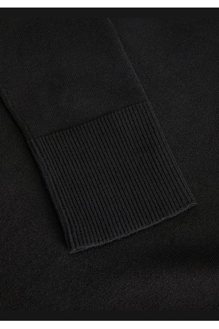 Jack & Jones Kadin Bogazli Uzun Kollu Kazak - Ada 12258813 Black Siyah