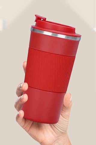 Reoona Paslanmaz 304 Çelik Termos 500 Ml Kaydırmaz Bardak Mug Kupa Kırmızı Reoona Paslanmaz 304 Çelik Termos 500 Ml Kaydırmaz Bardak Mug Kupa Kırmızı