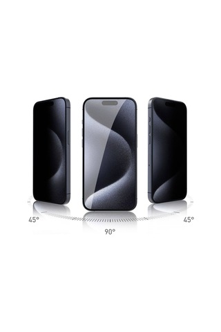 Apple Uyumlu iPhone 15 Plus Zore Rika Premium Privacy Temperli Cam Ekran Koruyucu