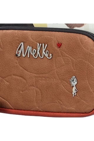 Anekke Alma Kadın Çapraz Çanta 20 Cm Şık, Hafif Ve Çok Gözlü Günlük Omuz Çantası Çok Renkli