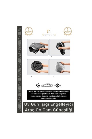 Otogüneşlik Katlanabilir Isı Yalıtımlı Ön Cam Araba Güneşliği Pratik Sağlayan Evrensel Uyum Güneşli