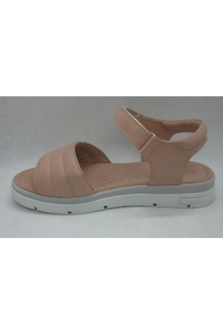 Toddler 491 Pudra Doğal Deri Anatomik Taban Çocuk Sandalet 31-35 Pudra