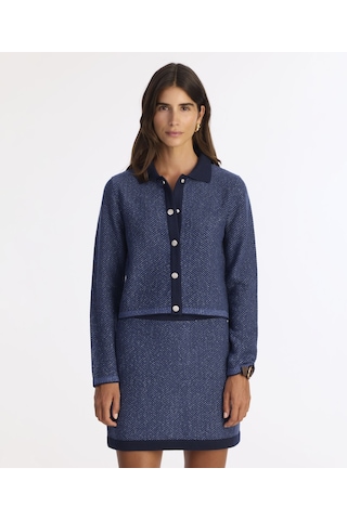 Yargıcı Düz Normal Bel Etek 25kket4027x 021 Mavi