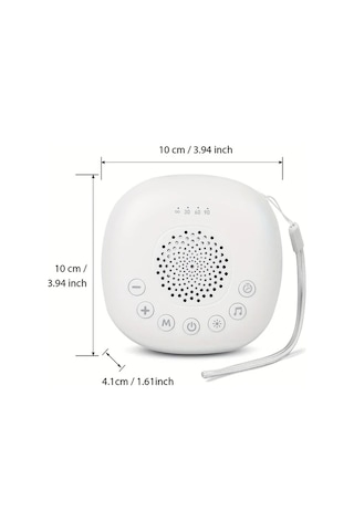 Elmpaly Mini Hoparlör, Usb Beyaz Gürültü Makinesi, 20 Yatıştırıcı Ses, Zamanlayıcı, Taşınabilir Müzik Çalar