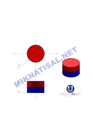 3X2Mm Silindir Disk Güçlü Neodyum Mıknatıs 100 Adet