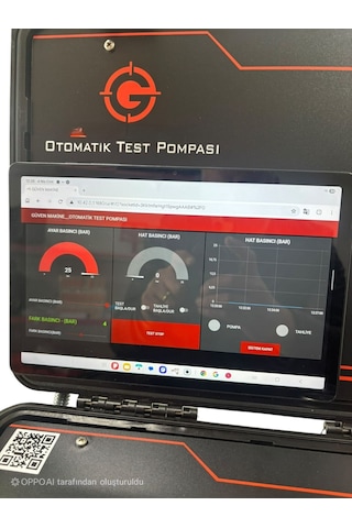 Wi-fi 25 Bar Otomatik Test Pompası Resimdeki Tablet Telefon Görselleri Paket İçine Dahili Değildir.