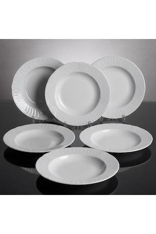 Güral Sembol 6 Parça 22 Cm Çukur Yemek Tabağı 5303590