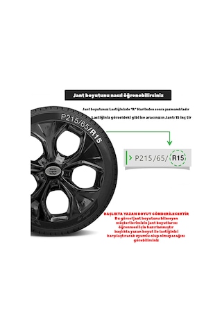 Dacia Sandero 15'' Inc Uyumlu Takım Jant Kapağı Tnc010