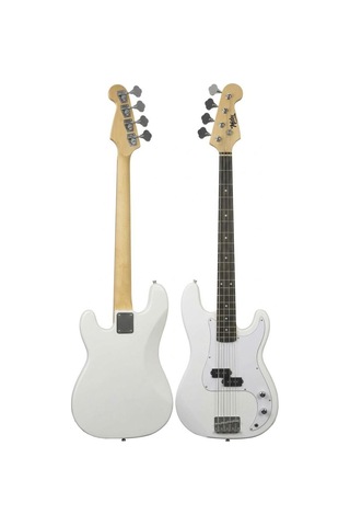 Midex Cbg-460wh 46 İnç 4/4 Yetişkin Amfili Bas Gitar Seti White