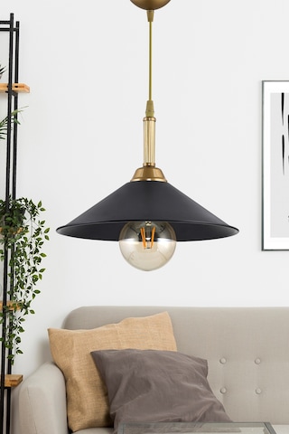 Dede Tekli Ufo Sarkit Avize Siyah Dekoratif Obje