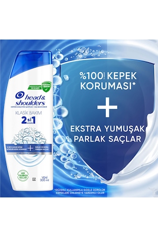 Head And Shoulders Klasik Bakım 2si1 Arada Şampuan 300 Ml Tüm Saç Tipleri