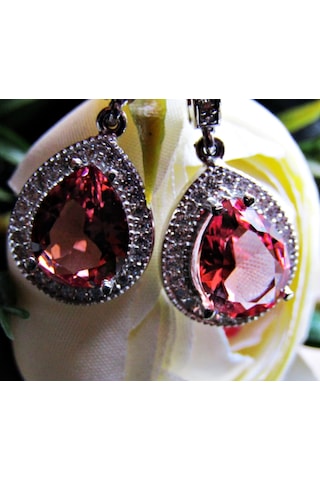 Gümüş Zultanit Damla Taşlı Kadın Küpesi