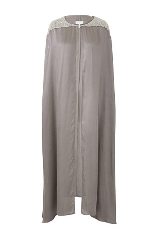 Leem Süslü Omuzlu Kaftan - Şıklığın Adresi Gri