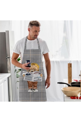 Gazeteci Teddy Mutfak Önlüğü Uluslararası Yıkama Ve Solmama Sertifikasına Sahiptir. Çok Renkli