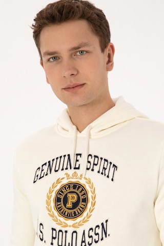 U.S. Polo Assn. Erkek Krem Sweatshirt 50308999-VR256