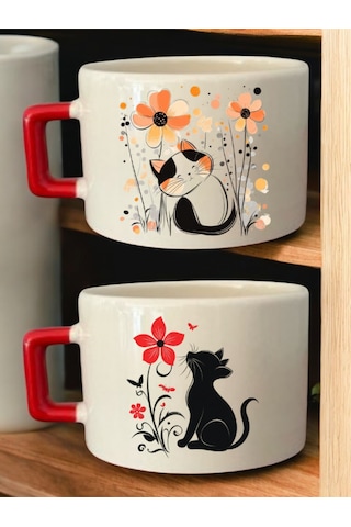 Kedi 2'li Kupa Bardak - Kupa Fincan, Kupa Erkek, Kupa Çeşitleri, Kupa Bastırma, Kupa Baskı Tasarım Beyaz Kedi 2'li Kupa Bardak - Kupa Fincan, Kupa Erkek, Kupa Çeşitleri, Kupa Bastırma, Kupa Baskı Tasarım Beyaz