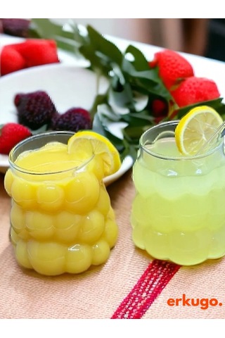 2 Adet Borosilikat Sunum Bardağı, Kahve Bardağı, Isı Dayanıklı Bardak - Uzum-1709