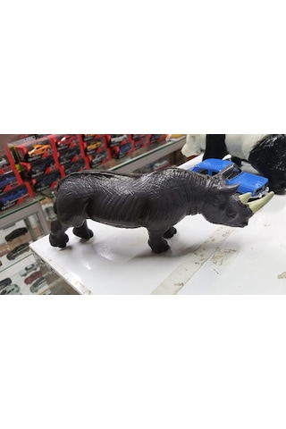 Plastik Oyuncak Büyük Boy Gergedan Rhino 17 Cm