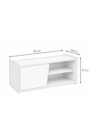Hera 95 Cm Ayakkabılık 100% Mdf Bej