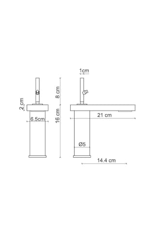 Fontana FA-8011 Lavabo Bataryası Krom