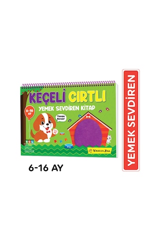 6-16 Ay İlk Cırt Cırtlı Keçeli Etkinlik Kitabım - Yemek Sevdiren Kitap