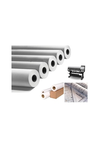 2 Koli 80 GR/M2 Opak Plotter Kağıdı 91.4 MMX100 Mt