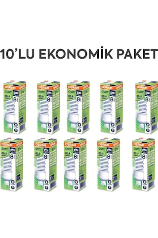 Osram 10 Adet G9 Duylu 7W 4000K Gün Işığı Tasarruflu Ampul