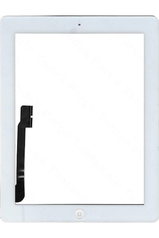 Apple Uyumlu iPad 4 A1458 Butonlu Dokunmatik Beyaz