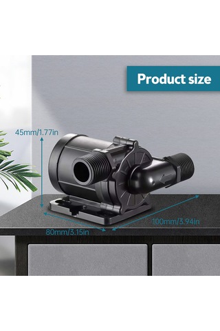 Geeksen Dc 12v 30w 12m Yükseklikli 700l/h Akışlı Ip68 Koruma 6-kanal Motor Seramik Eksenli Artırma Pompa Bulaşık Makinesi, Fıskiye, Su Bitkileri İçin