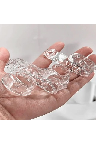 Folinda Transparent Abs Plastiği Banyo Kancaları - 4'lü Set, 10 Kg Yük Taşıma, Deliksiz Montaj, Islak Ortamlarda Kullanıma Uygun Gümüş