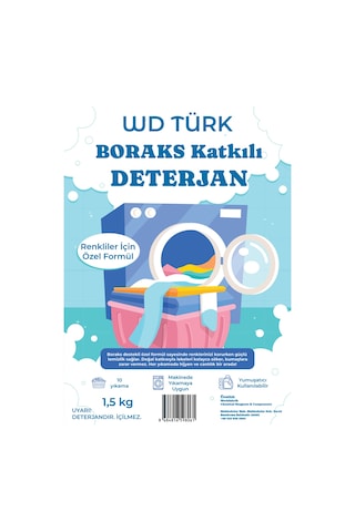 Boraks Katkılı Deterjan 1,5 Kg Renkliler İçin Özel