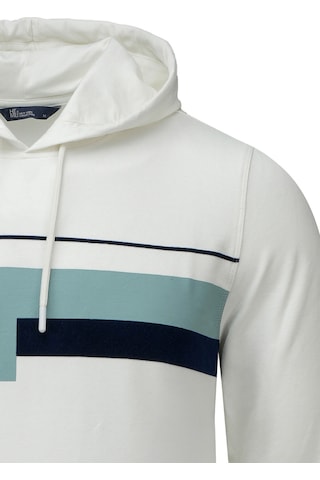Hatemoğlu Beyaz Regular Fit Baskılı Kapüşonlu Sweatshirt 2977610 Beyaz