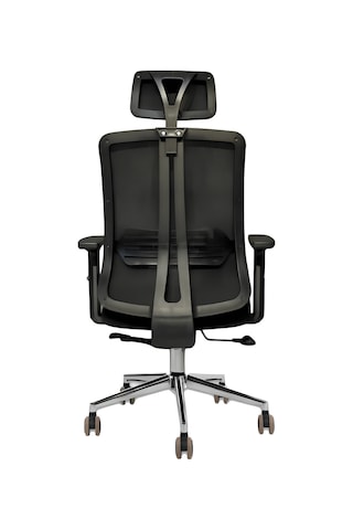 Hunt Mobilya Zapal Siyah Fileli Ofis Makam Koltuğu