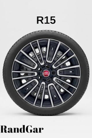 Fiat Egea Urban 15 İnç Jant Kapağı 4 Adet Siyah Gri C119 Rand