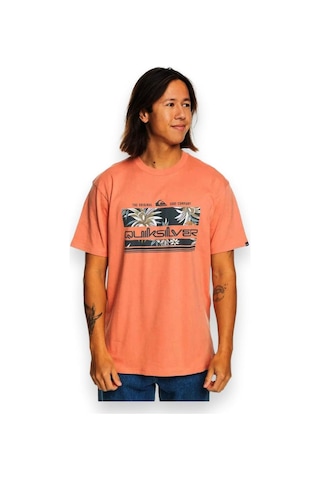 Quiksilver Eqyzt07679 Tropical Rainbow Ss Mercan Erkek T-shirt Mercan