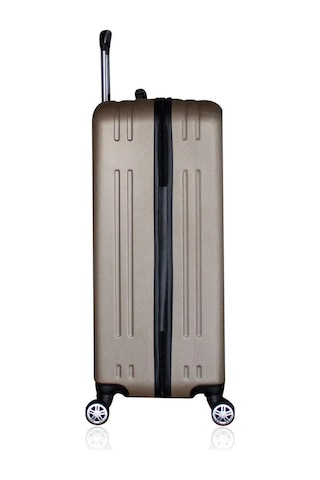 Abs Kullanışlı Renkli Büyük Boy Valiz Gold