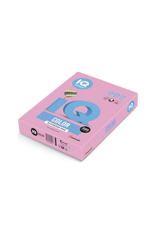 Iq Color A4 Renkli Fotokopi Kağıdı Açık Pembe 80 G 1 Koli 5 Paket