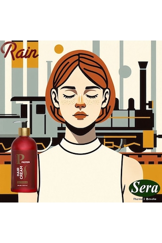 Rain Keratin + Protein Saç Kremi 2 x 500 ML + Protein & Argan Saç Kremi 800 ML