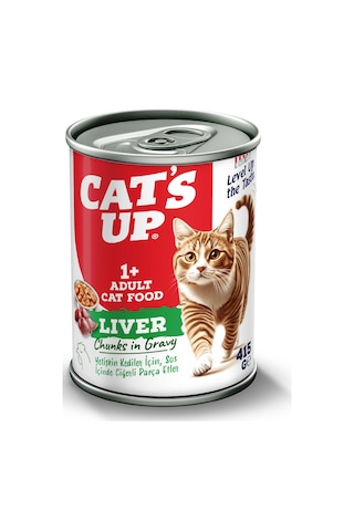 Cats Up Yaş Yetişkin Kedi Maması Ciğerli 415gr 24lü